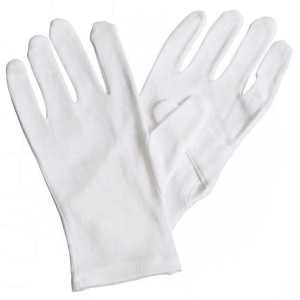 Хлопчатобумажные перчатки белые